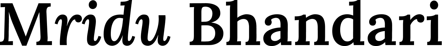 Mridu Bhandari Logo